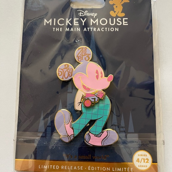 Disney Accessories - Disney Mickey Mouse Main Attraction Its A Small World Jumbo Pin 4/12